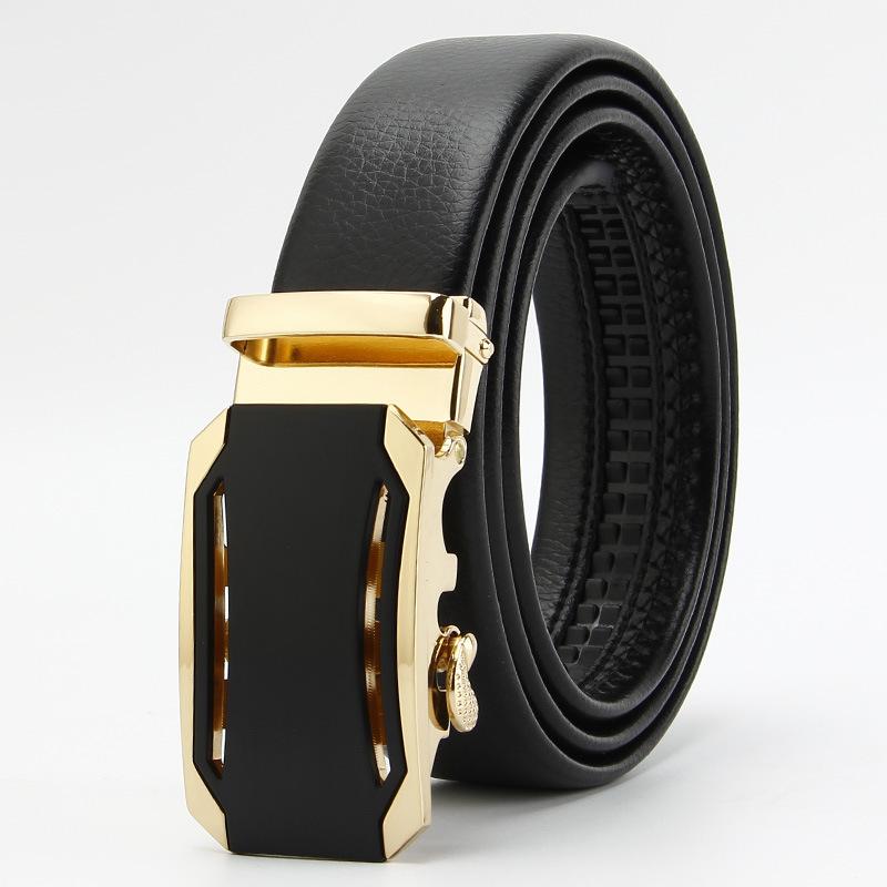Microfiber Edging Automatic Buckle Belt  Men's Casual Belt  Men's Trouser Belt