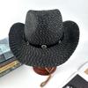 Hot-selling New Western Denim Straw Hat Spring and Summer New Men's and Women's Seaside Beach Travel Sunscreen Visor