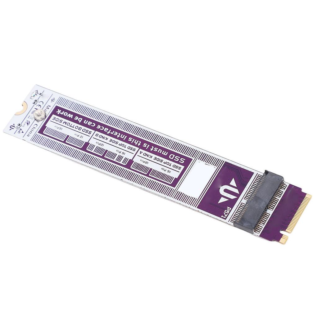 M.2 NVME SSD To 12pin 16pin Adapter Card Fit for OS X Air A1465 A1466 M.2 NVME SSD Adapter Card Module