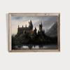Magic Wizard School Poster Owl Library Castle Canvas Printing Oil Painting Wall Art for Home Room Decoration Hanging Painting