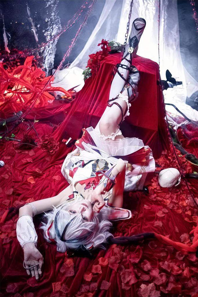 [NOKIJP] Tsubaki Meichou Cosplay Costume from Wuthering Waves, a Popular Game Costume for Photo Shoots (Tsubaki, Size L)