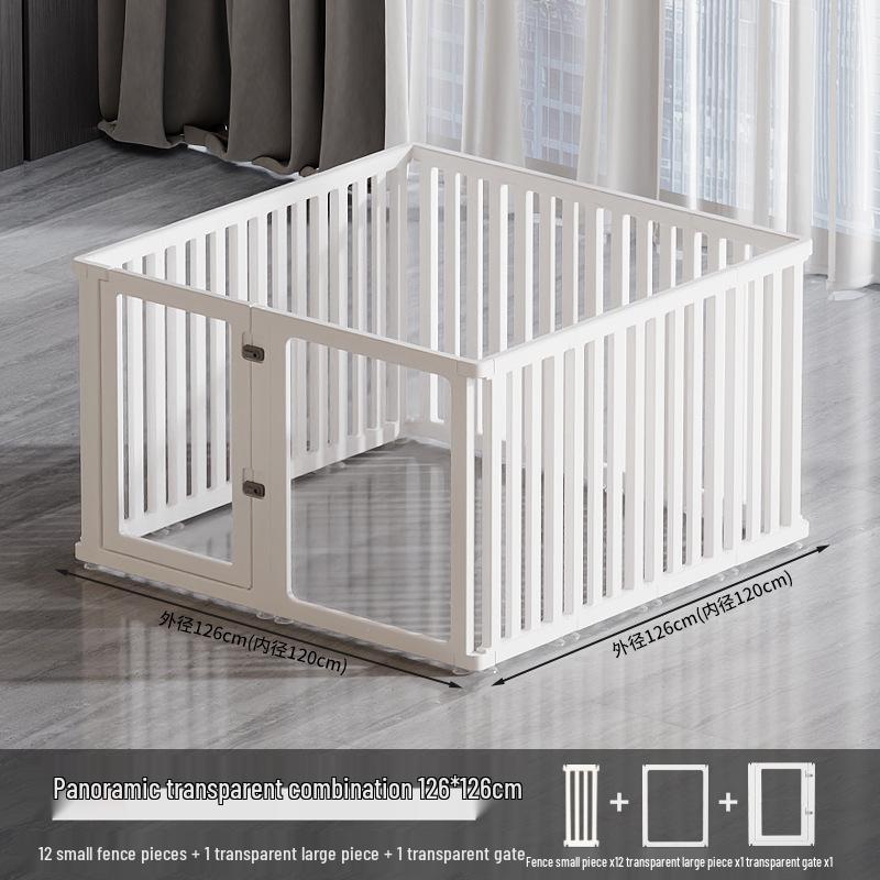 75cm Tall Transparent Acrylic Dog Fence - Indoor Pet Barrier & Modular Cage