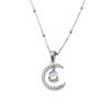 Piedra de Luna Circonita Luna Encanto Collares Creativo Elegante Aspecto Cadena de Clavícula Reunión Para Reunión Joyería Mujer Gargantilla Encanto Elegante