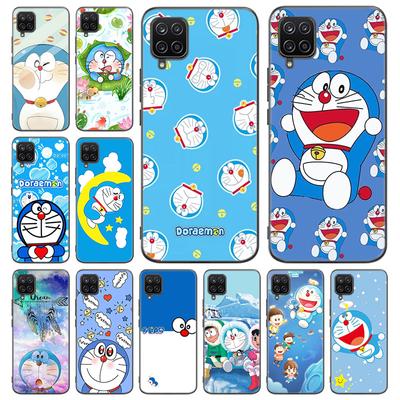 Süße Doraemon Moon Handyhülle für Samsung Galaxy A12 A22 A31 A32 A50 A51 A70 A71 A72 A11 A21S A02S A10S A20S A30S A52 S 5G Cover