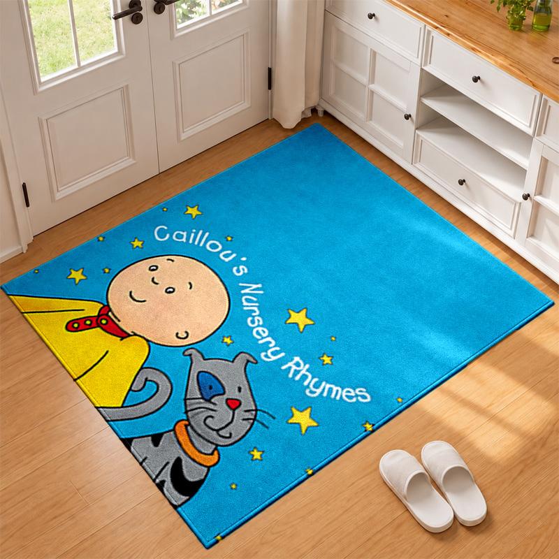 Caillou Carpet Door Mat for Living Room or Bedroom Protective Mat Under Chair Office Decoration Christmas Gift Birthday Present
