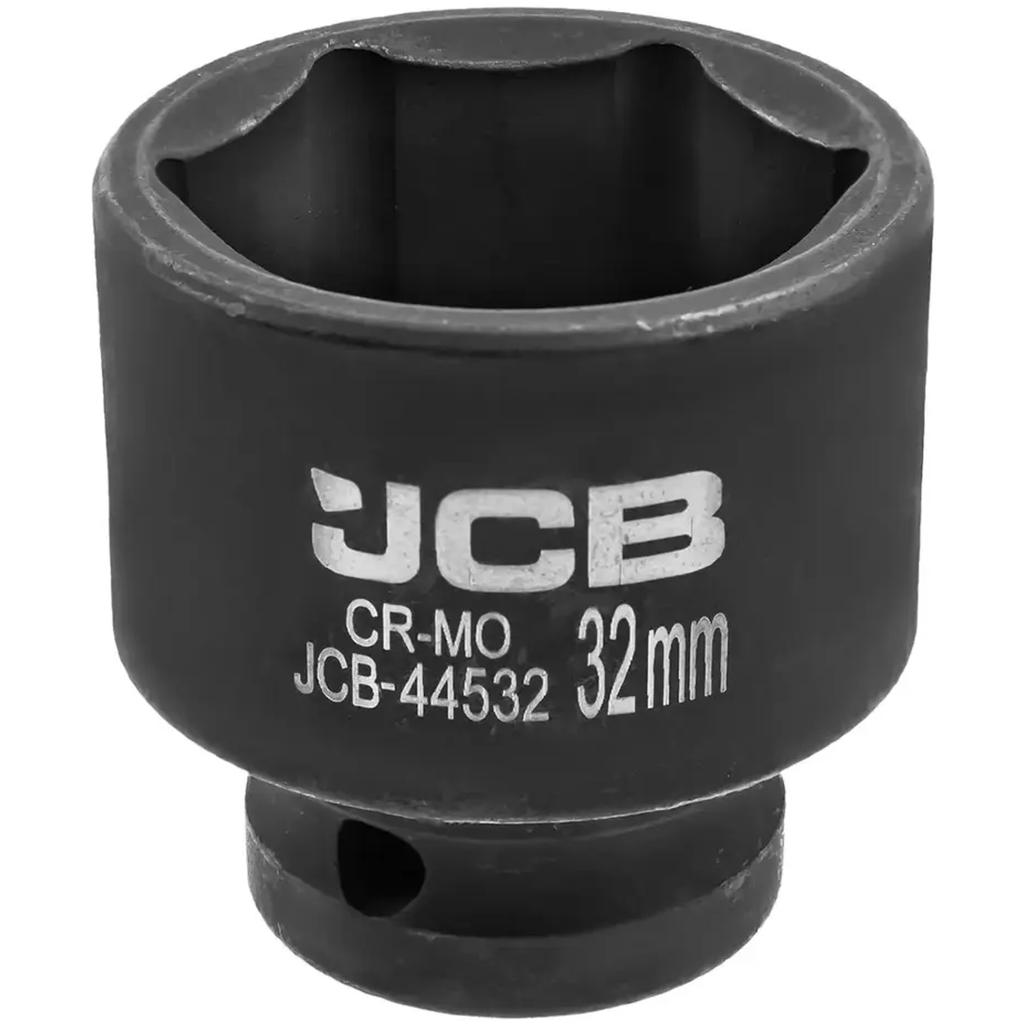 JCB Impact Socket 1/2" 32mm 6-Point Cr-Mo Socket Wrench