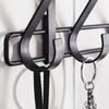 Home No Installation Metal 5 Hook Door Hanging Hooks for Bedrooms & Bathrooms Towels Clothes Hats Organizer Wallet Storage Shelf