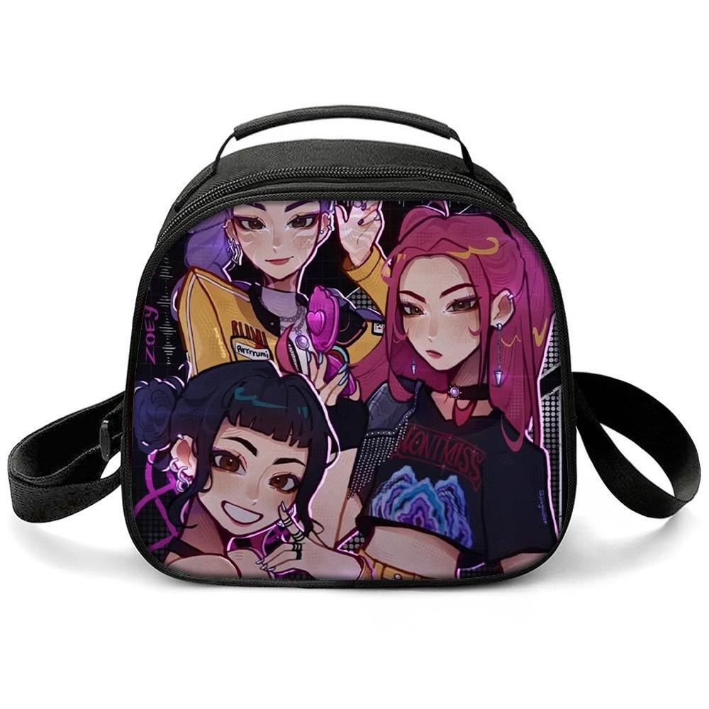 Kpop Witch Hunters Printed Cartoon Student Warm Lunch Bag Messenger Bag
