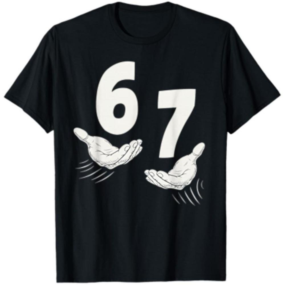 Six Seven 67 6 7 Kids 67 Teen Boys 67 Meme Hands Funny TShirt S