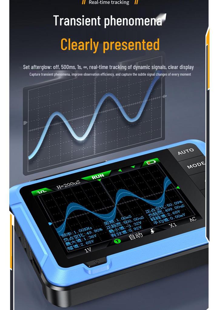 FNIRSI DSO510 Handheld Digital Oscilloscope & Multifunction Signal Generator