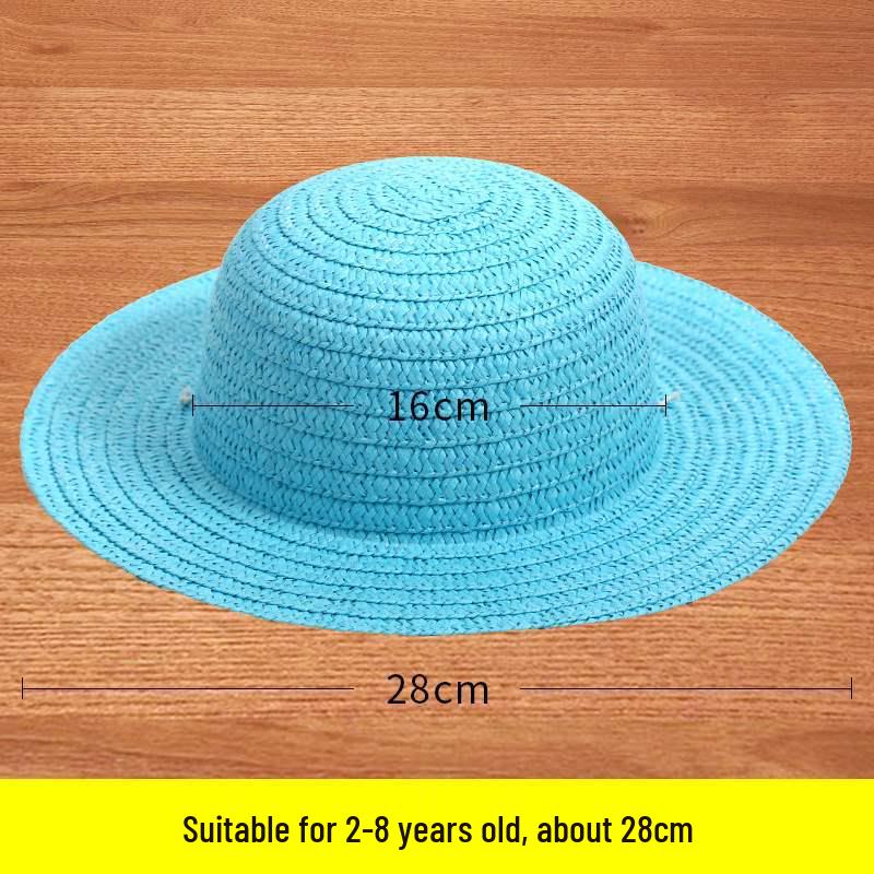 Child's DIY Painted Straw Hat Kit - Creative Art & Coloring for Kindergarten
