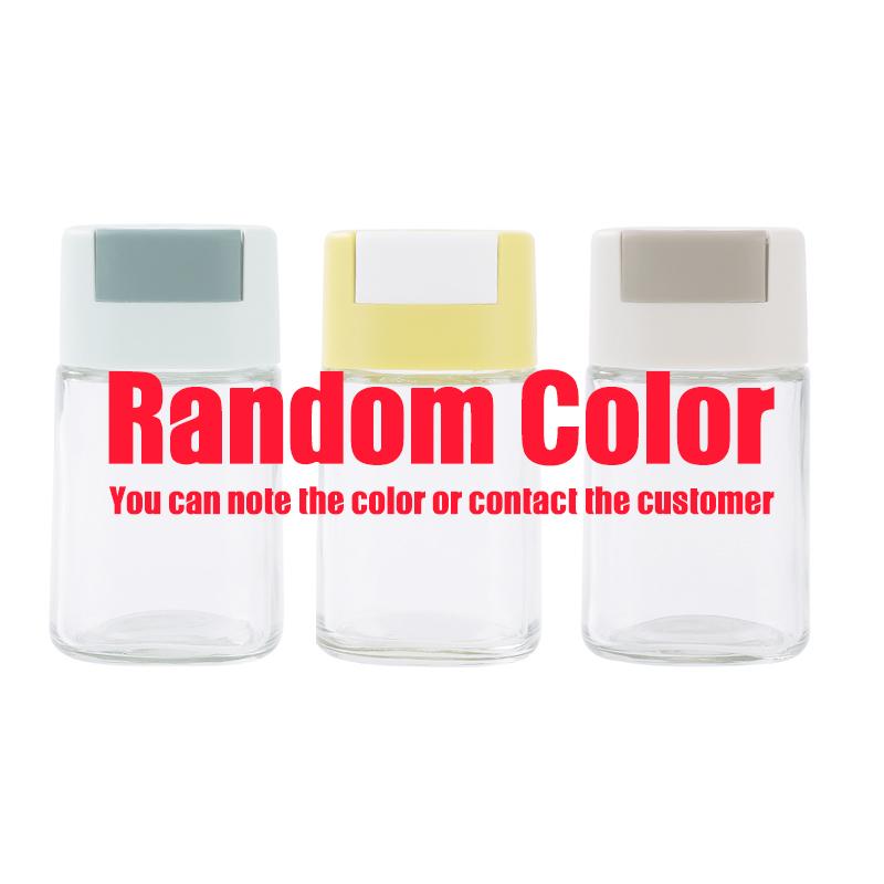 150ML Press Type Seasoning Bottle Glass Spices Condiment Jars Kitchen Salt And Pepper Shaker Boxes For Kitchen Gadget Tool