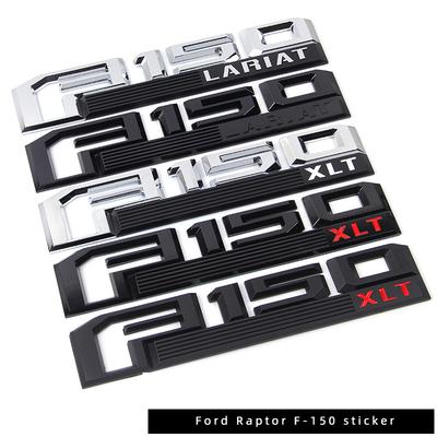 2PCS ABS Car Sticker Emblem Accessories Auto Decal Badge Styling for F-150 Raptor Xlt lARIAT Logo