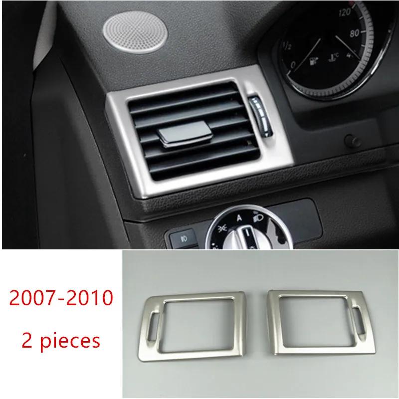 Car Styling For Mercedes Benz C Class W204 Console CD Panel Air Conditioner Vents Frame Cover Trim Decoration Sticker