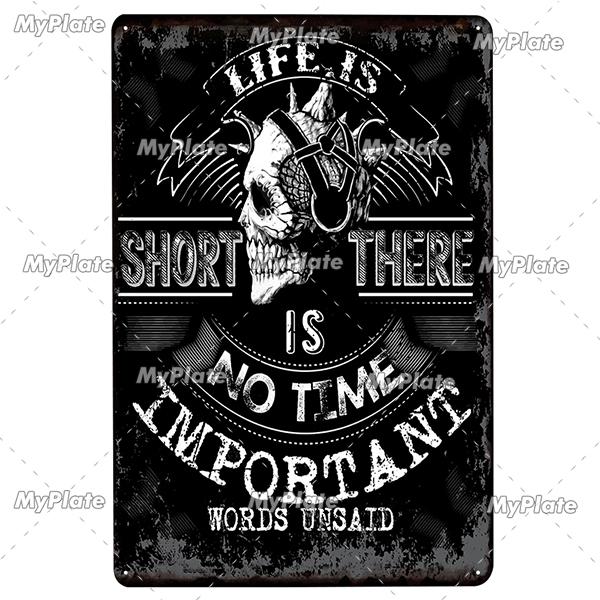 Motorbike Metal Sign Vintage Plaque Tin Sign Wall Decor For Garage Plate Crafts Art Ride Or Die Poster Gift Custom Drop Shipping