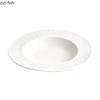Solid Color Irregular Striped Ceramic Plate Creative Thick Soup Plate Pasta Dish Salad Dish Molecular Cuisine Featured Tableware