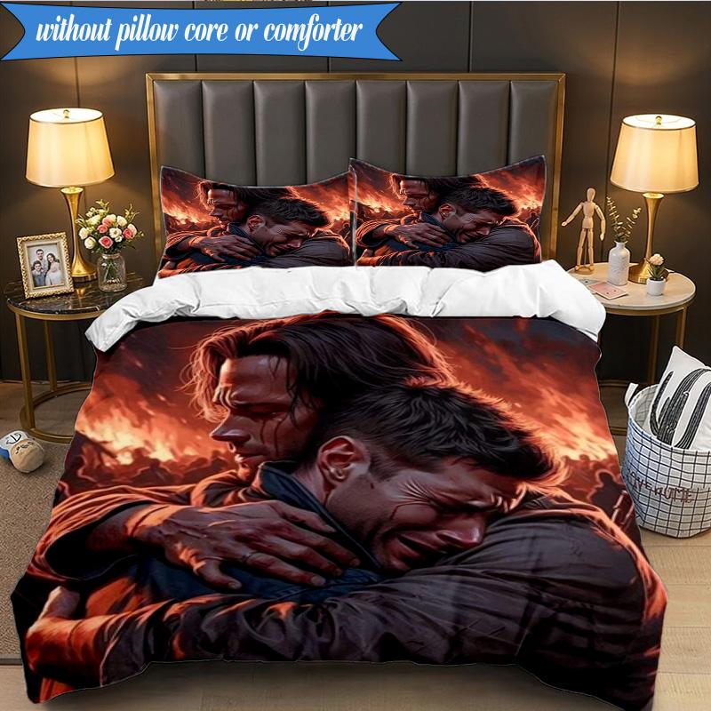 Natural Brother 3pcs K-pop Music Group Bedding set,Ideal for Bedroom, Dormitory,Including Duvet Cover And 2pcs Pillowcases,Fan Gifts