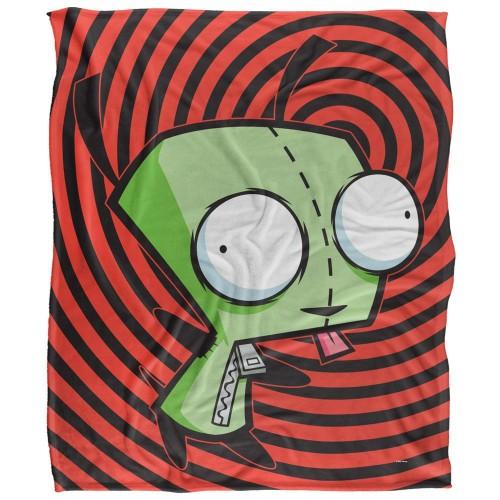 Invader Zim Silky Spiral Gir Supersoft Blanket