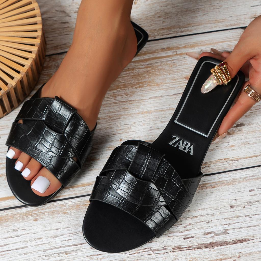Hot Selling Summer Slipper Ladies Slides Sandals New Fashion Design Beach Flip Flops Flat Shoes Shoes for Women Slippers Zapatos