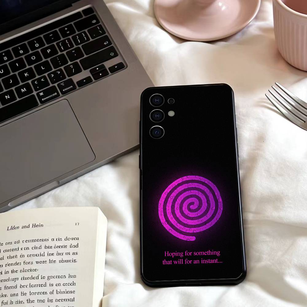 Fluorescent iridescent couple patterns Phone Case For Samsung S25,24,23,22,30,21,10,9,Ultra,Plus,Lite,FE,4,5 G Soft Black Case