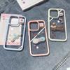 Ins Style Transparent Drop-Proof Case for Apple 17 ProMax, iPhone 16, 15, 14 - Korean Design