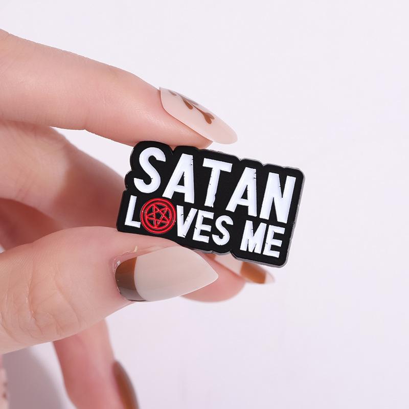 Modern Cartoon Letter Enamel Brooches For Fashion Accessories Ideal For Any Outfit