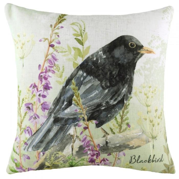 Evans Lichfield Blackbird Cushion Cover