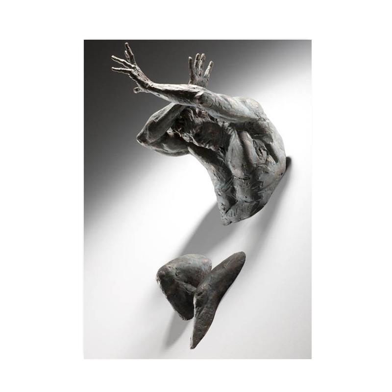 Abstract Statue Figure Canvas Painting Visual 3D Effects Posters Prints Wall Art Picture For Living Room Home Decor Gift Cuadros