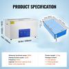30L Ultrasonic Cleaner Machine Stainless Steel Ultrasonic Cleaning Machine Digital Heater Timer Jewelry Cleaning for Commercial Personal Home Use(30L)