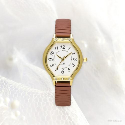 Fieldwork Women's Analog Watch with Stainless Steel Band and Orange Ankh Design (YM093-2)