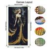 Abstrakte Frau Große Größe Diamantmalerei Fantasy Mädchen DIY Voll Quadratisch Rundbohrer Strass Stickerei Mosaik Kreuzstich-Kits