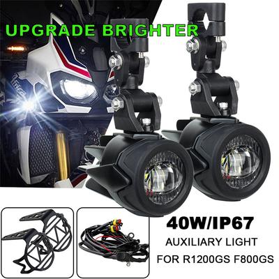 Motocyklowa lampa przeciwmgielna Ulepszenie Dodatkowe światła Jaśniejsza lampa 40W 6000K dla BMW R1200GS F800GS F700GS F650 K1600