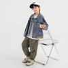 Boys' Trendy Lapel Denim Jacket