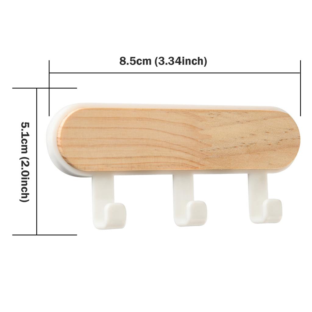 Hat Scarf Storage Organizer Wood Key Holder Strong Key Ring Rack Phone Hooks Clerk Housekeeper Decorative Wall Mounted Hangers