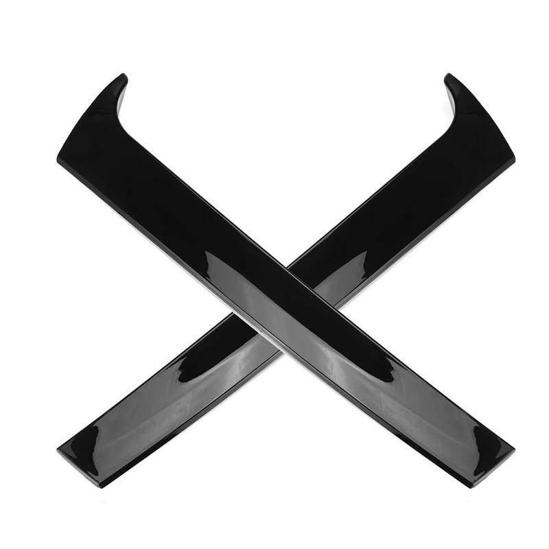 1 Pair ABS Plastic Glossy Black Car Rear Window Side Spoiler for Volkswagen VW Touareg 2011-2017