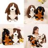 Authentic Dog Plush Figures In Rottweiler And Basset Hound Shapes With Premium Plush Material For Home Decor