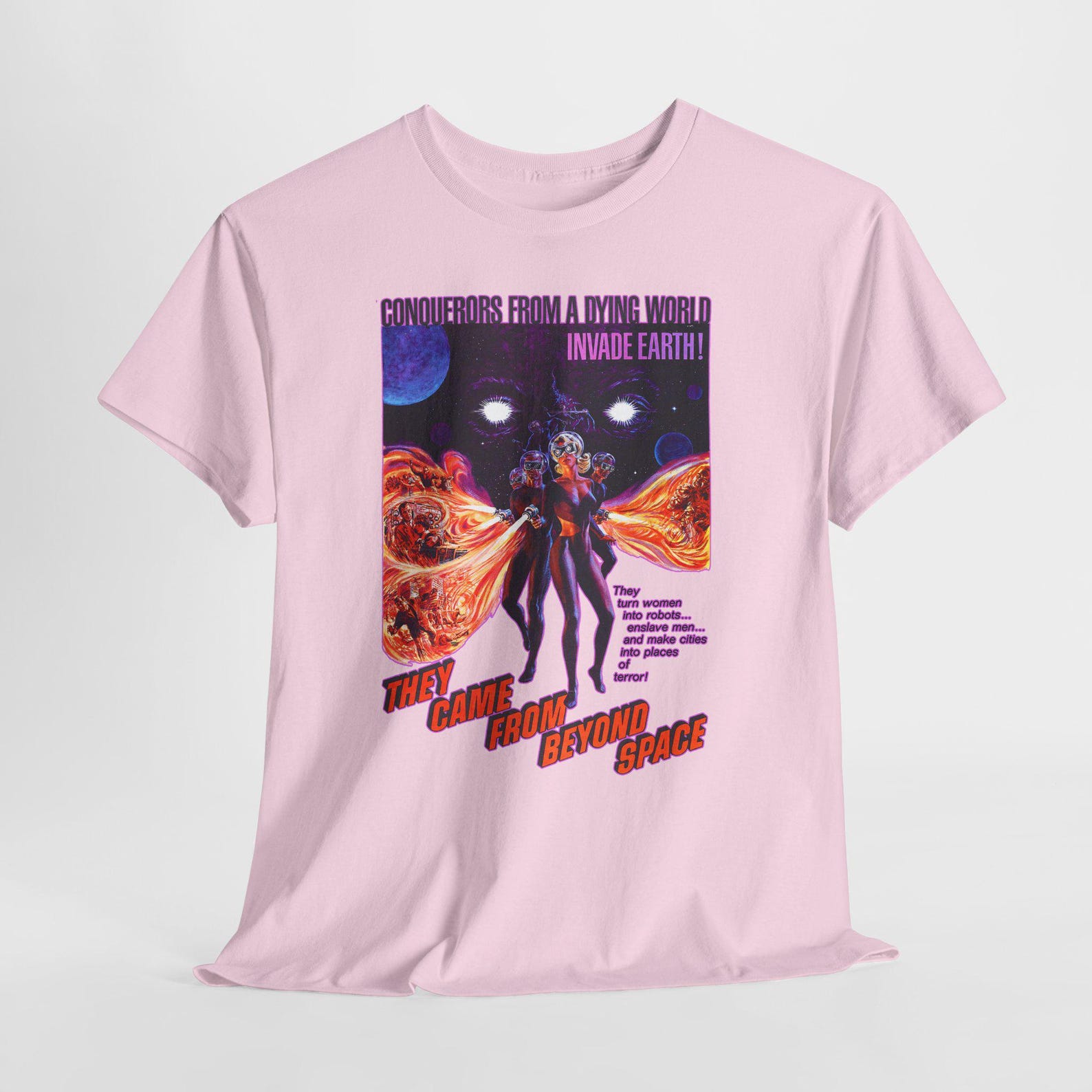 They Came From Beyond Space Tee, Vintage Movie Shirt, Retro Film Fan Tee, Unisex Graphic T-Shirt, Classic Cinema Apparel 3XL