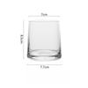 Glass Whiskey Cup Transparent Water Tumbler for Tea Coffee Juice Bar Drinkware Gift