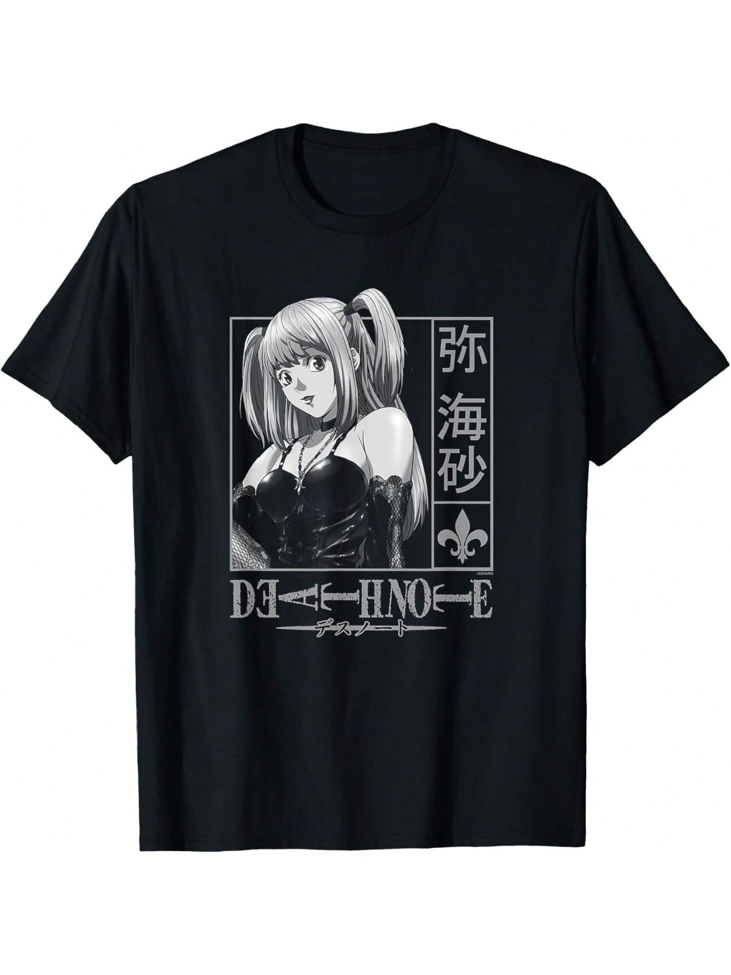 Deaths Notes Misa Kanji Frame Anime T-Shirt S разноцветный