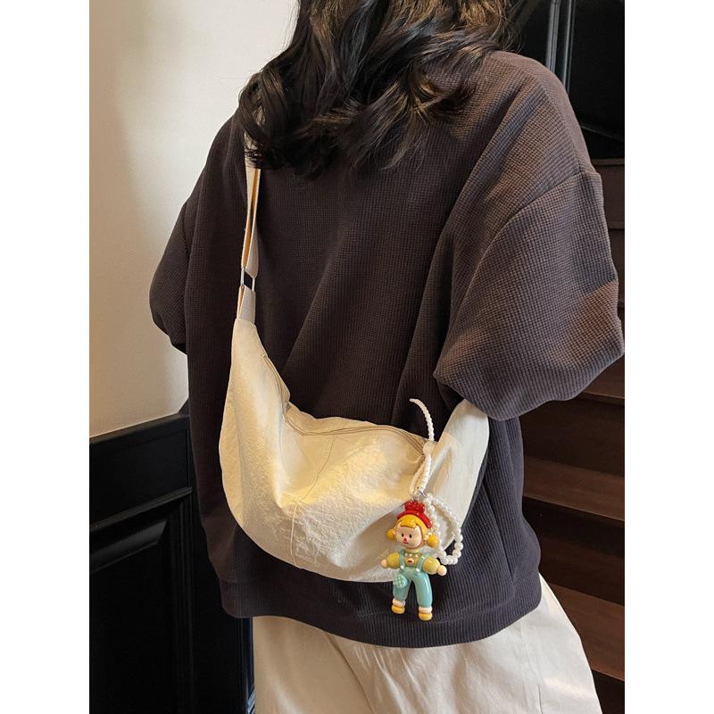 Chic Lightweight Candy Color Dumpling Bag for Women - 2025 Summer Versatile Japanese Style Crossbody