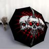 1PC Skull Sword Automatic Folding Umbrella Automatic Open/Close, Automatic Folding, 8-Rib Durable Frame, Portable Travel Umbrella S10714