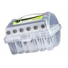 Line Winder Spool Box Fishing Tackle Box Line Organizer Multifunction Clear Case 6 Compartment Fishing Line Storage Case