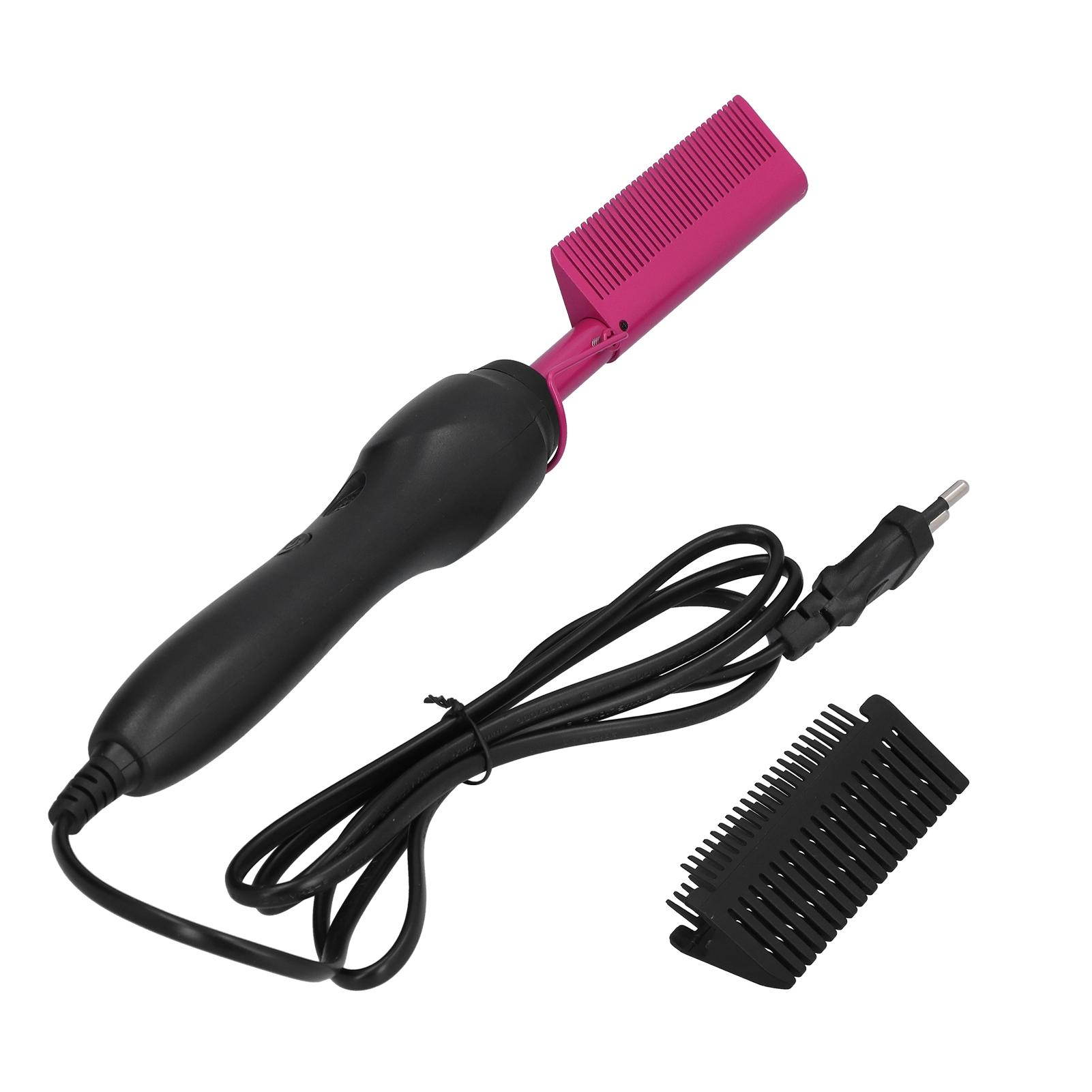 Multifunctional Hair Comb Wet and Dry Hot Hting Curling Straightening Tool