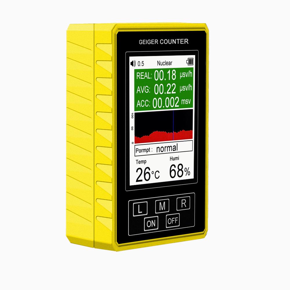 XR3 PRO BR-9C: 4-in-1 Geiger Nuclear, Electromagnetic Radiation, Temperature, and Humidity Detector