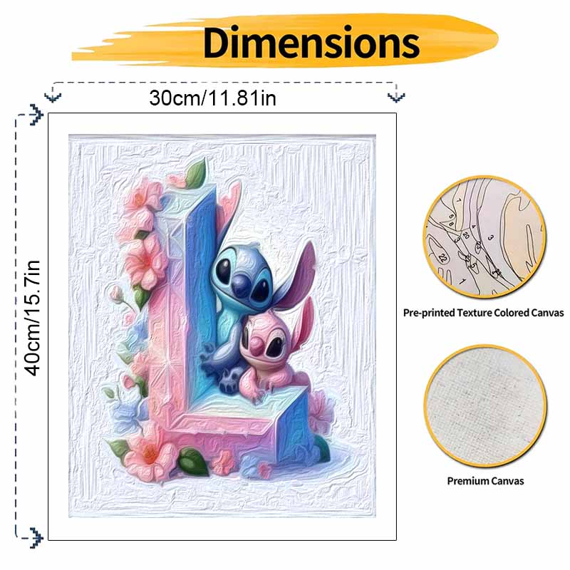 Disney Stitch Painting Kit Home Decor Craft Perfect Gift Idea Creative Diy