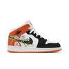 Air 1 Mid Grade School 'Floral' (Unisex) White / Black / Starfish / Vivid Green / Lavender Mist / Altitude Green Kids' Basketball Shoes