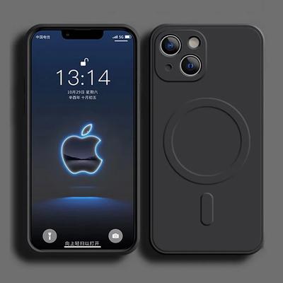 Pouzdro z tekutého silikonu pro iPhone 16 15 14 13 11 12 Pro Max Plus Telefon Magnetická bezdrátová nabíječka pro Magsafe Nárazuvzdorný zadní kryt