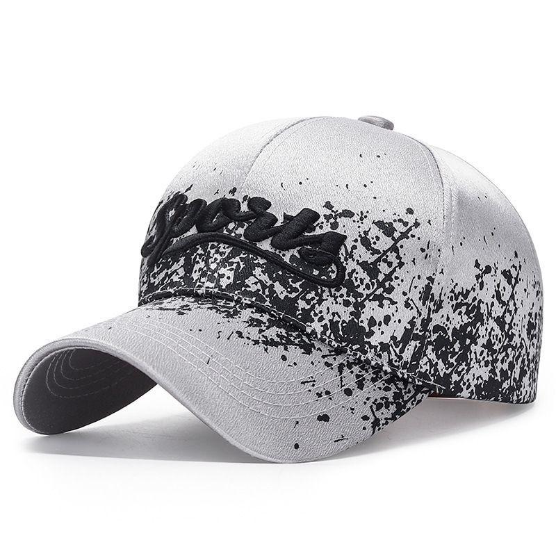 Spring and Summer Versatile Baseball Cap, Fashionable Printed Paint Dot Sun Protection Hat, Unisex Couple Hat