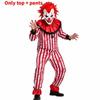 Horror Clown Outfit With Satin Material For Stage Show And Cosplay Events