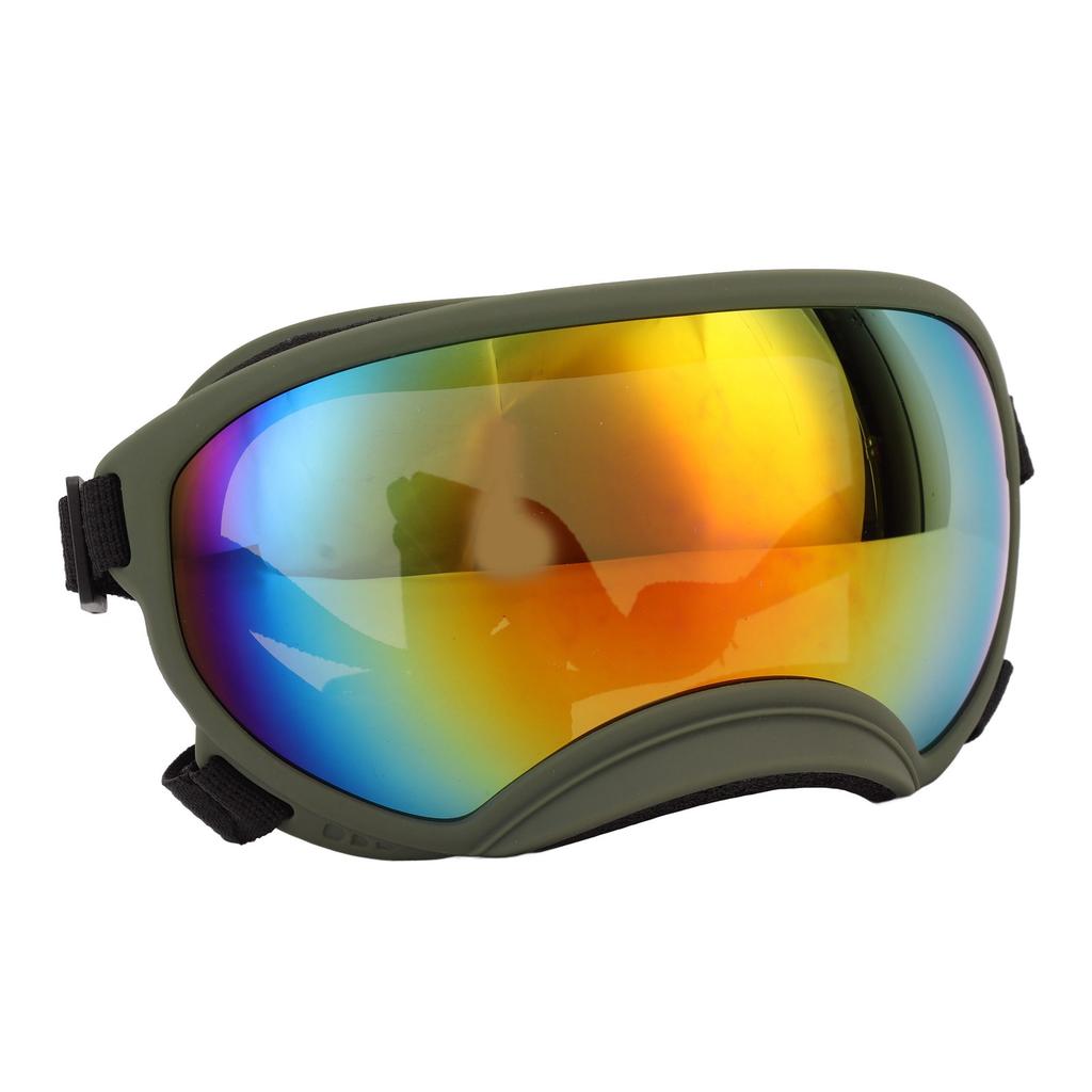 Dog Sunglasses Windproof UV Proof PC TPU with Adjustable Strap Pet Goggles for Outdoor Skiing Blue